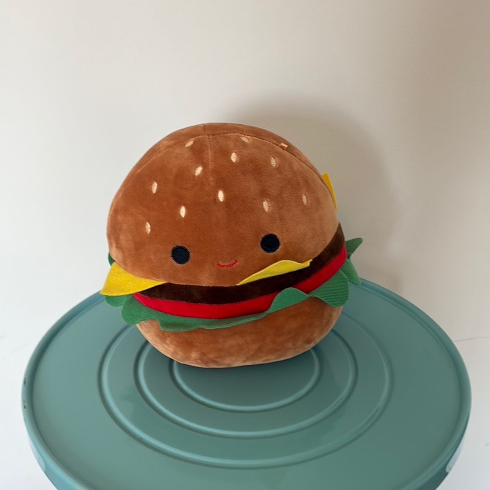 Squishmallows Brown Burger Stuffed Animal - Picture 1 of 3